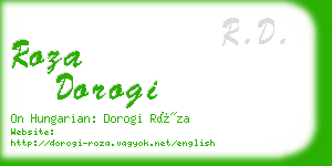 roza dorogi business card